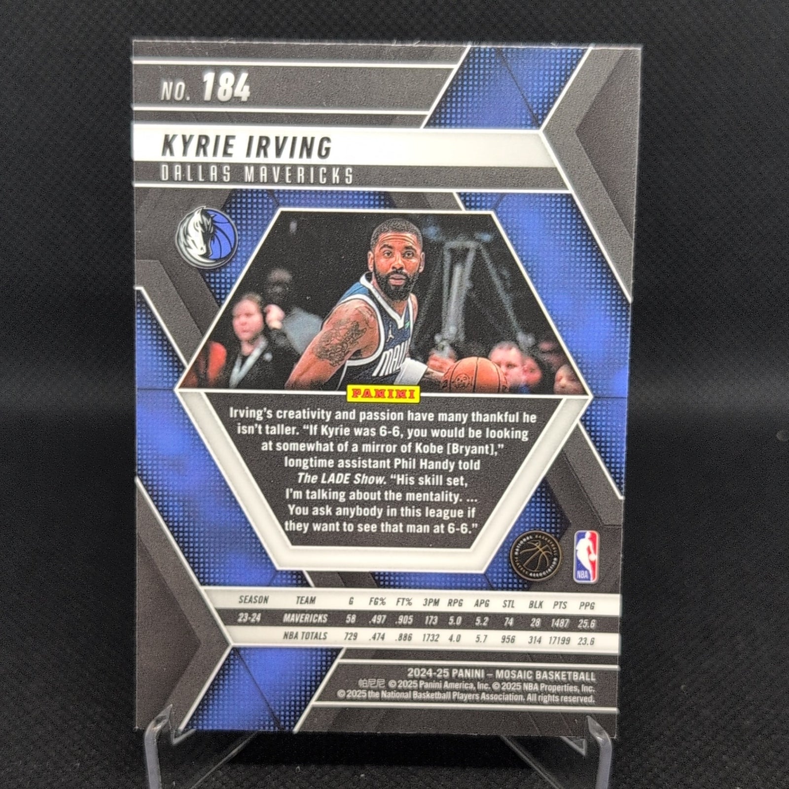 2024-25 Panini Mosaic #184 Kyrie Irving
