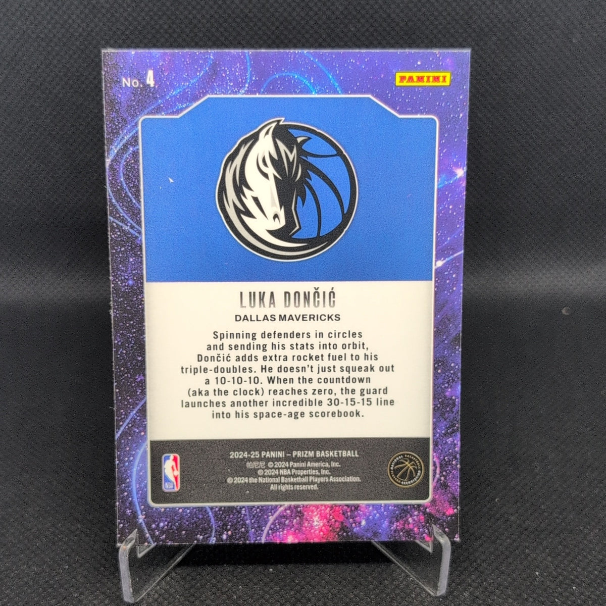 2024-25 Panini Prizm #4 Luka Doncic Deep Space Prizms Silver
