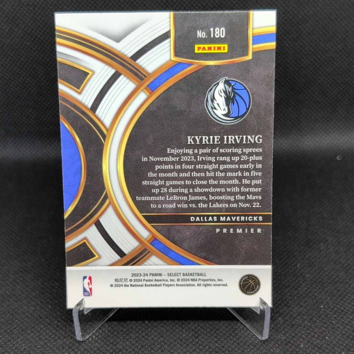 2023-24 Panini Select #180 Kyrie Irving