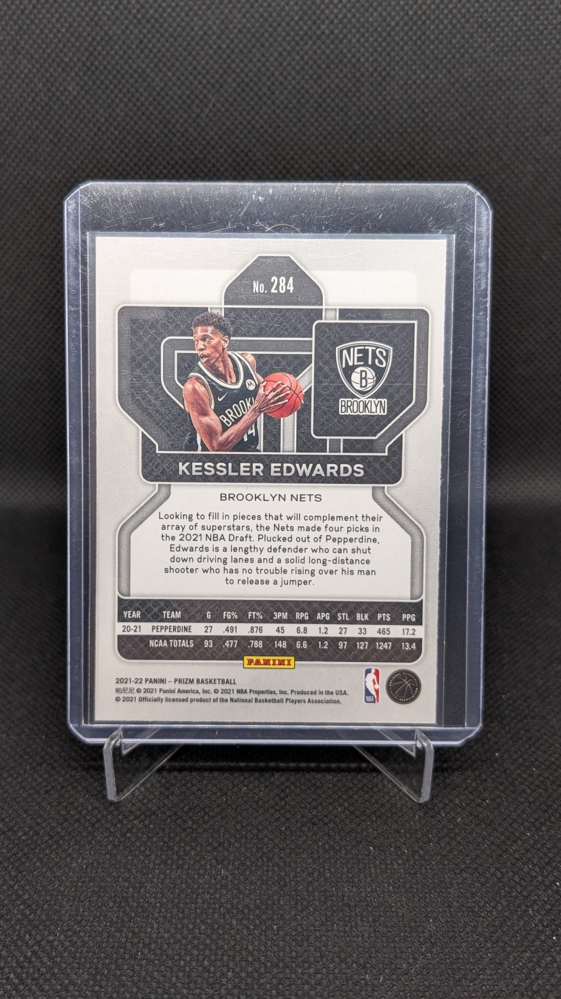 Kessler Edwards 2021-22 Panini Prizm #284 NBA basketball card
