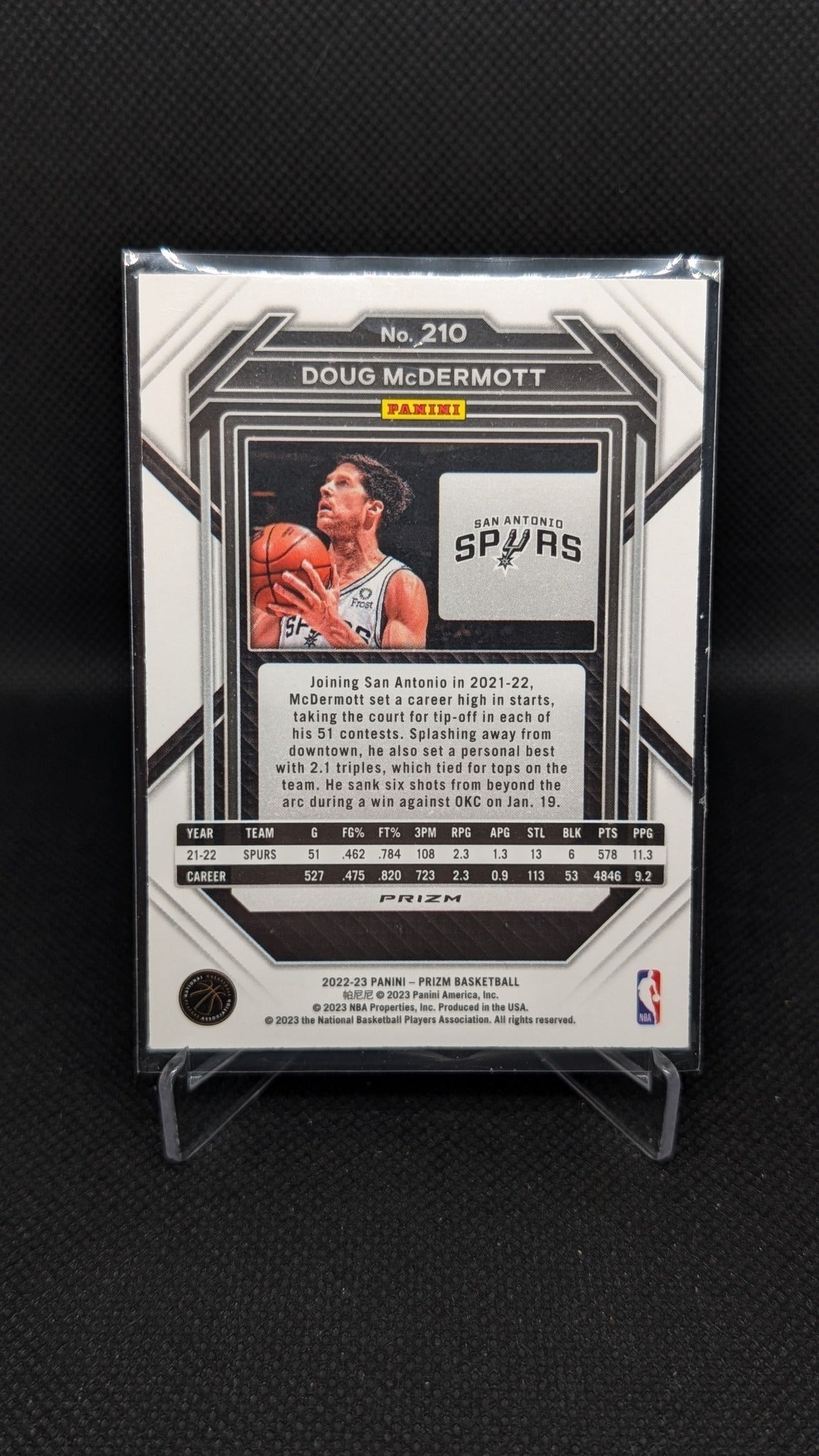 Doug McDermott 2022-23 Panini Prizm #210 Prizms Fast Break NBA basketball card