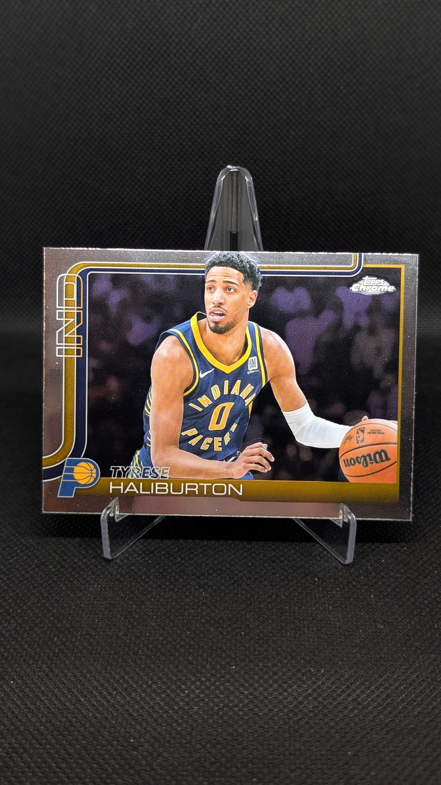 Tyrese Haliburton 2025-26 Topps Chrome #3b NBA basketball card