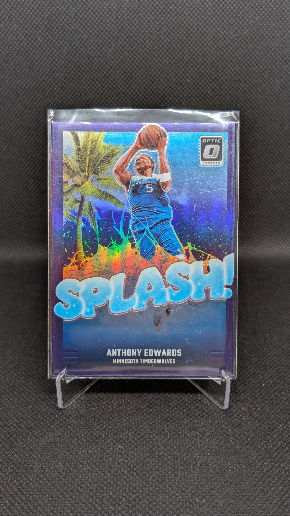 Anthony Edwards 2024-25 Donruss Optic #7 NBA basketball card