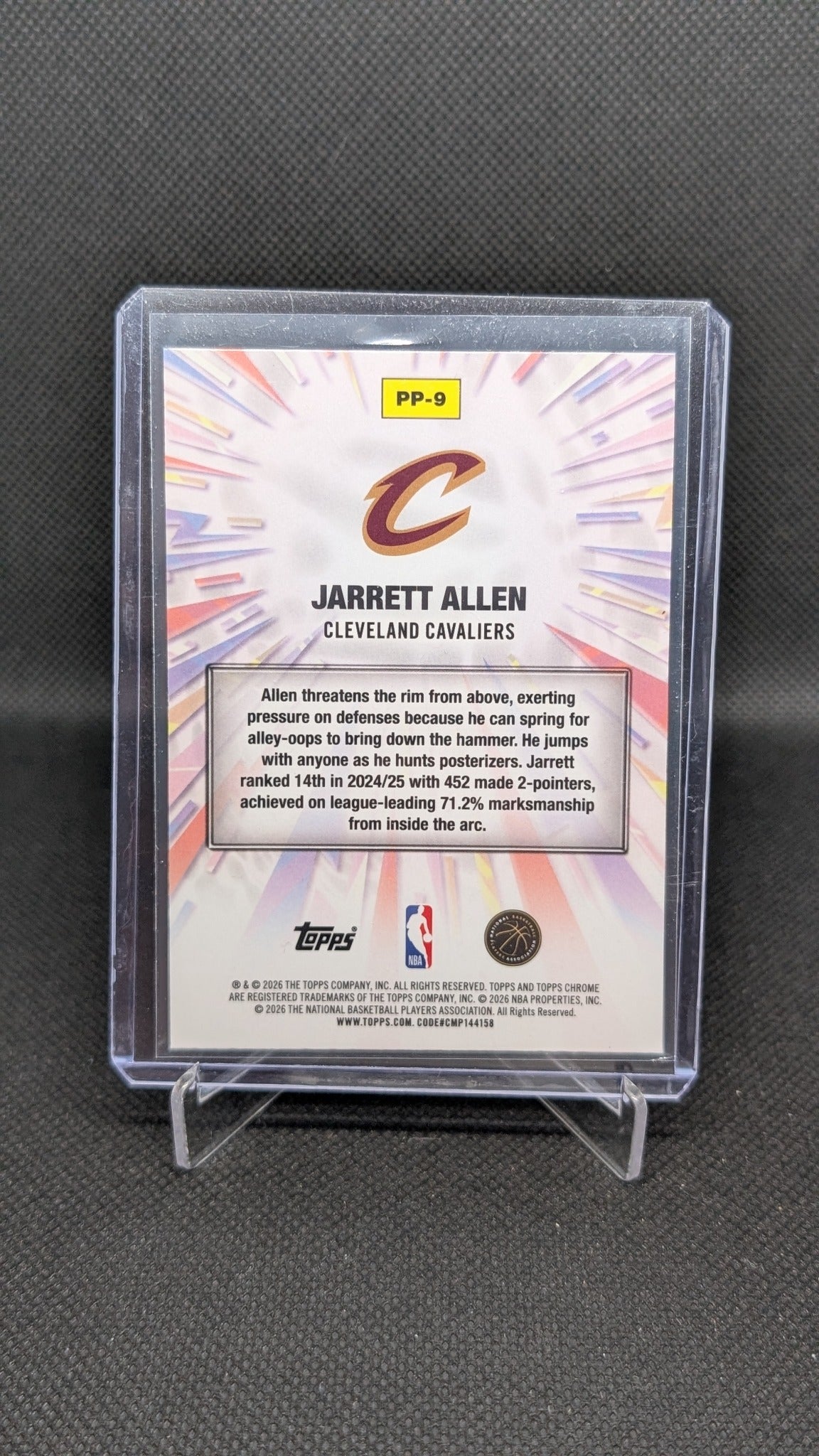 Jarrett Allen 2025-26 Topps Chrome Update #PP-9 Power Players NBA basketball card