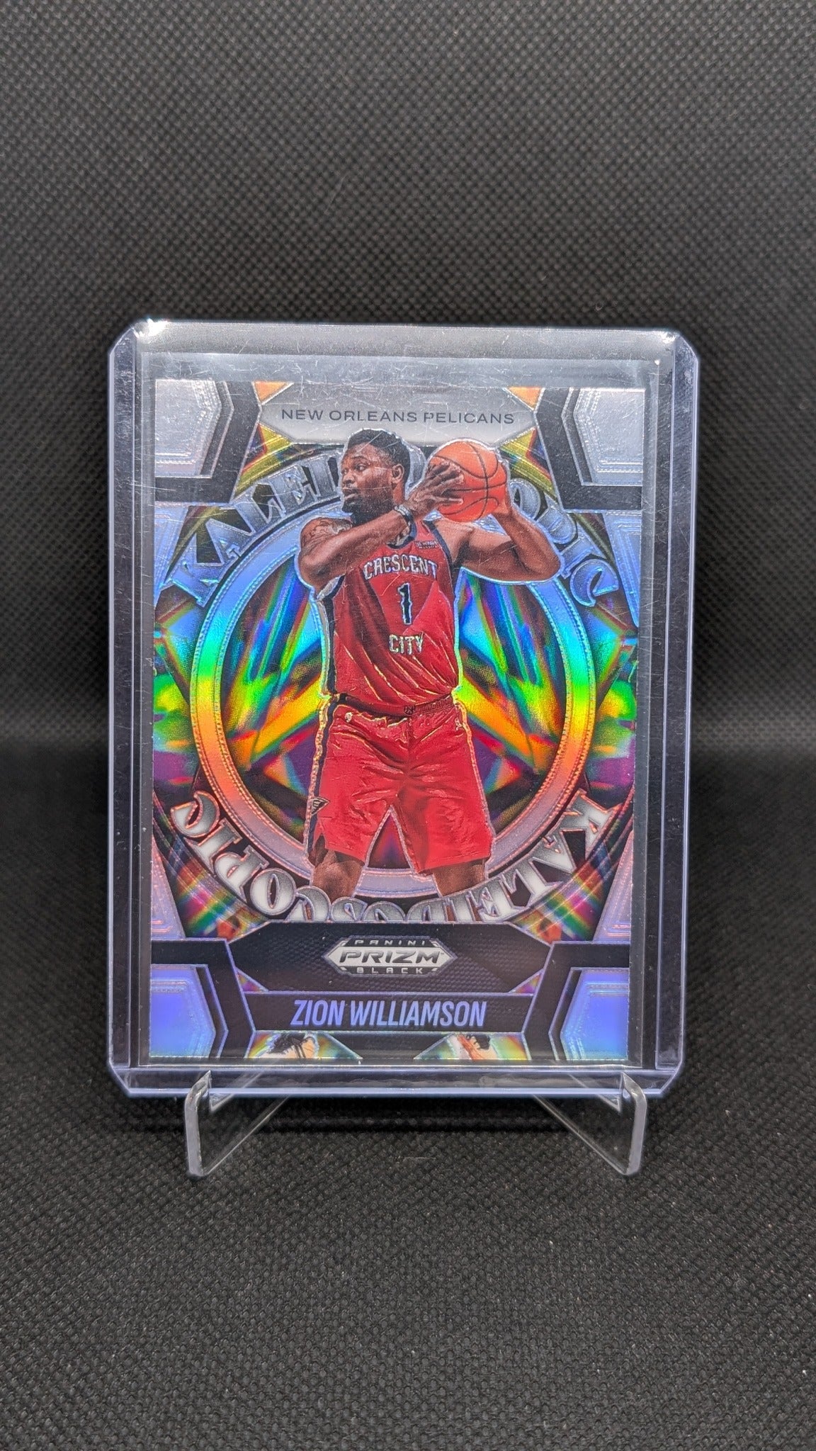 Zion Williamson 2024-25 Panini Prizm Black #17 NBA basketball card