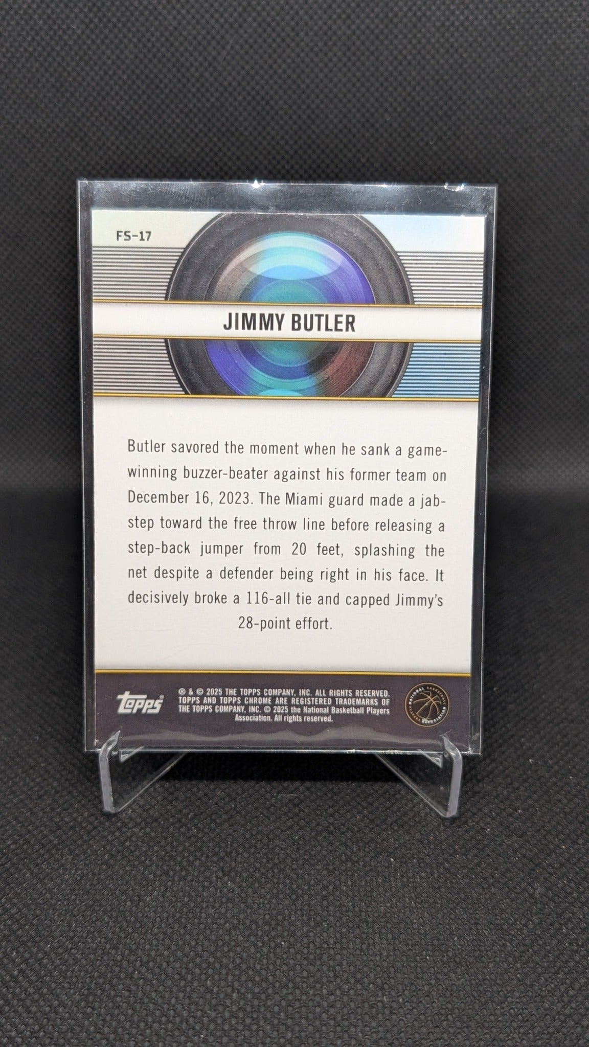 Jimmy Butler 2024-25 Topps Chrome #FS-17 Film Study NBA basketball card