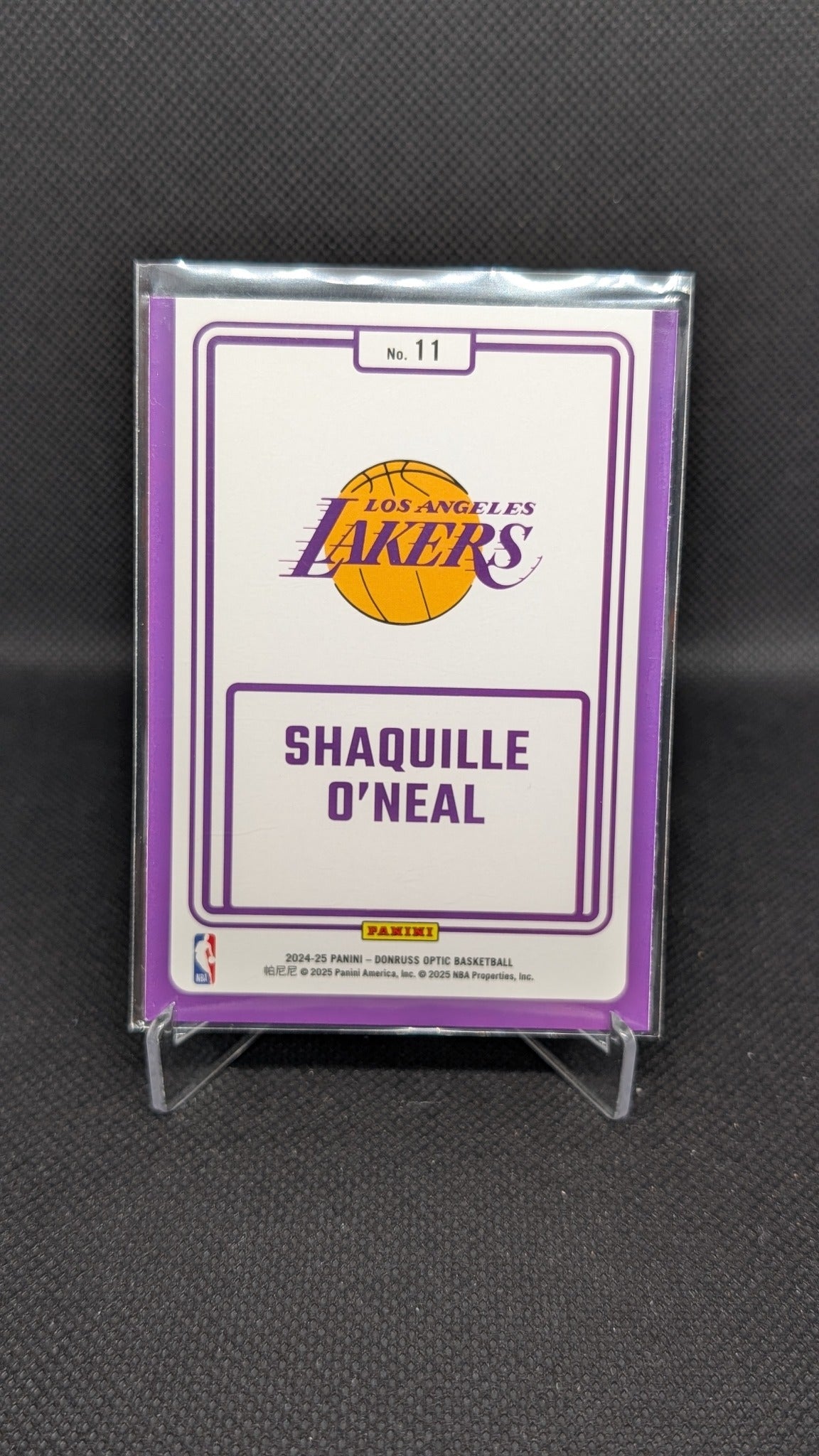 Shaquille O'Neal 2024-25 Donruss Optic #11 Winner Stays Holo NBA basketball card