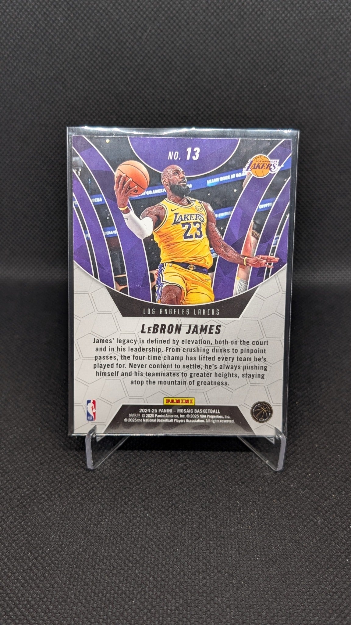 LeBron James 2024-25 Panini Mosaic #13 Elevate NBA basketball card