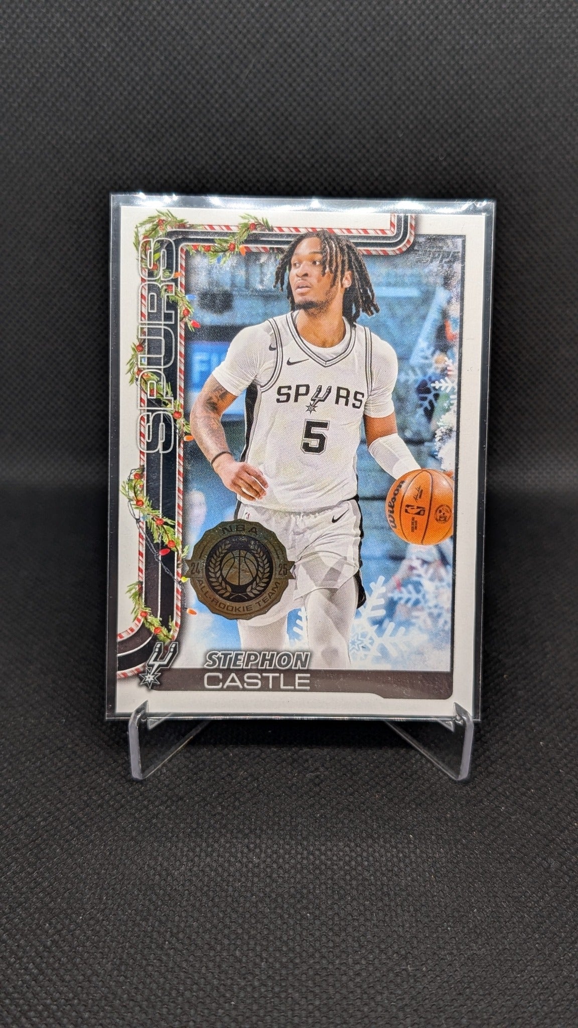 Stephon Castle 2025-26 Topps Holiday #H158 NBA basketball card