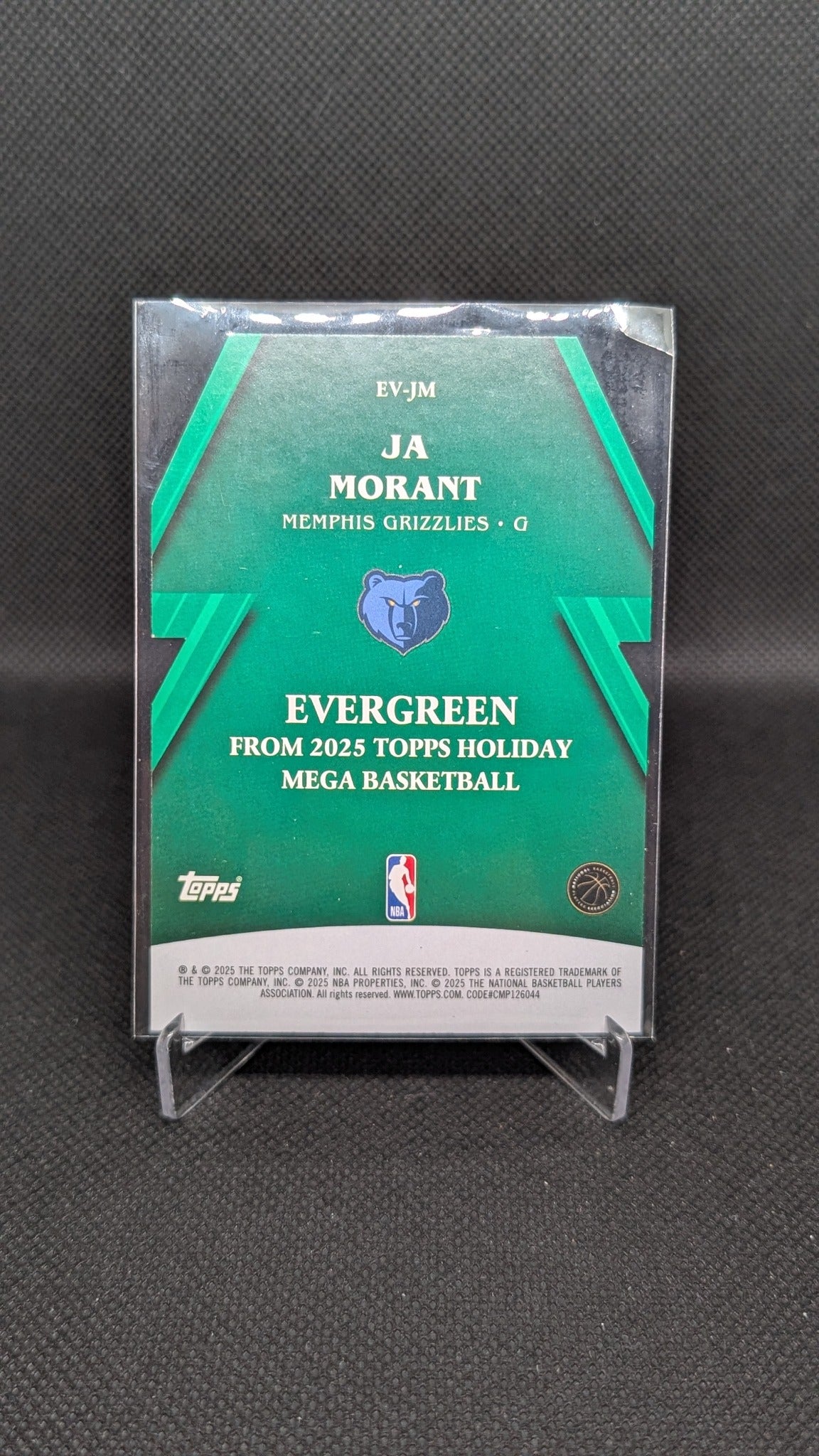 Ja Morant 2025-26 Topps Holiday #EV-JM Evergreen NBA basketball card