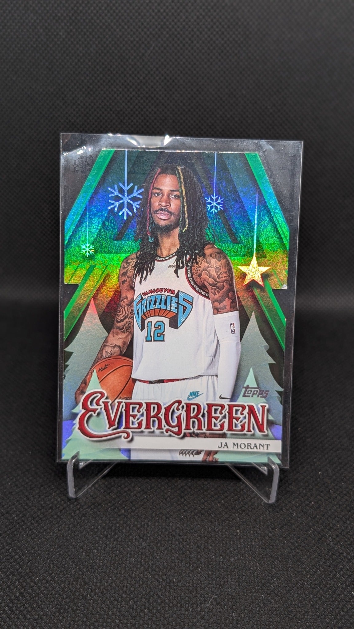 Ja Morant 2025-26 Topps Holiday #EV-JM NBA basketball card