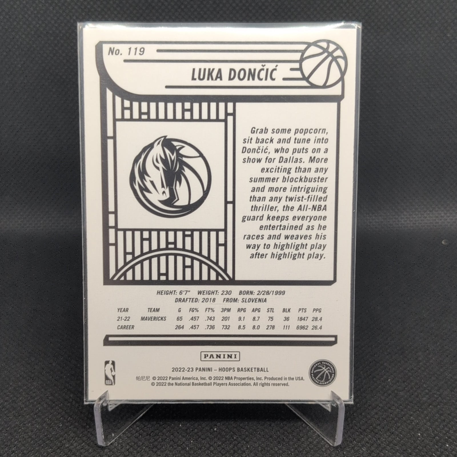 Luka Dončić 2022-23 Panini NBA Hoops #119 front